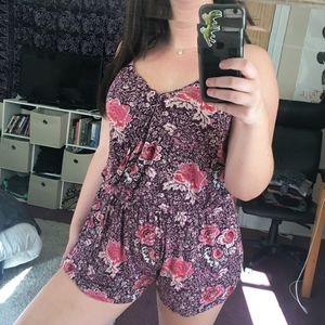 Flowered romper